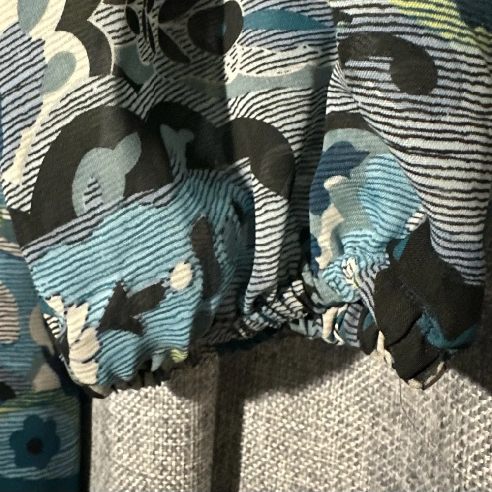 Roz & Ali Blue and Green Patterned Dress_5